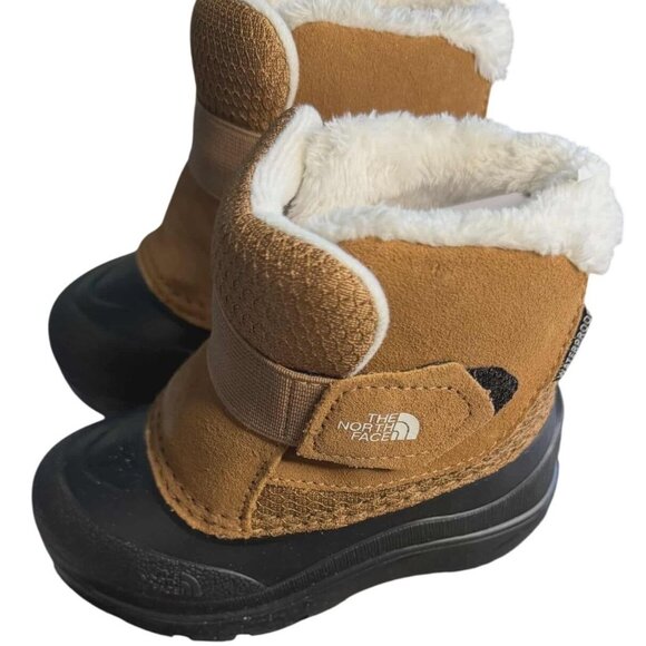 THE NORTH FACE Toddler Alpenglow II Waterproof Insulated Boot SZ 8 Camel Brn/Blk - Picture 7 of 14